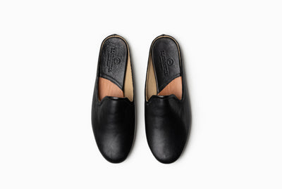 Bonnie Lounge Flat - Black Noir - Marquina Shoemaker