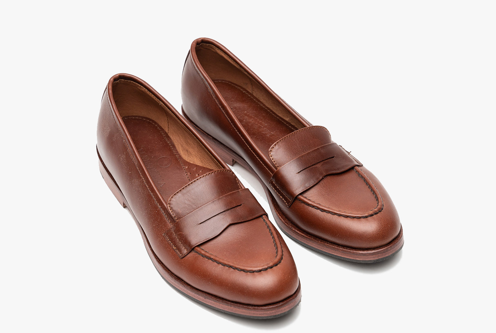 The Bonnie Penny Loafers - Chestnut Brown - Marquina Shoemaker