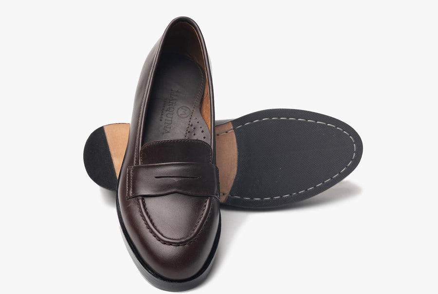 The Bonnie Penny Loafers - Oxblood Burgundy - Marquina Shoemaker