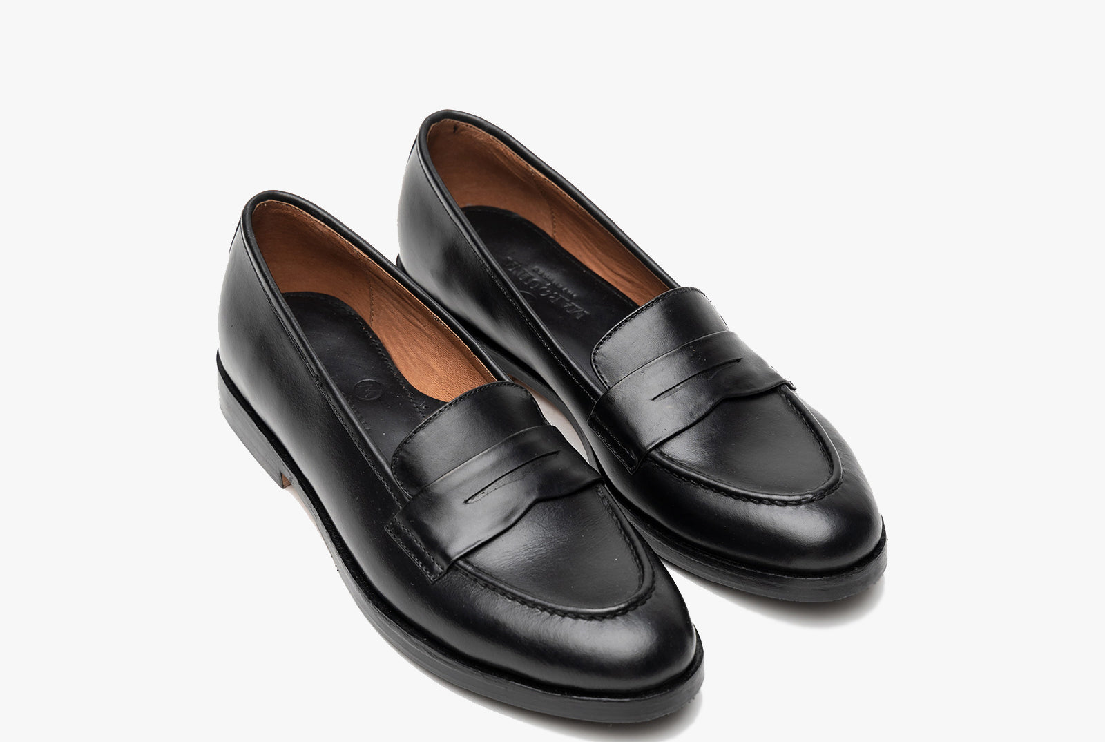 The Bonnie Penny Loafers - Black Noir - Marquina Shoemaker