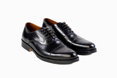 Grand Captoe Oxford - Black Noir - Marquina Shoemaker