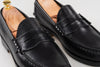 The Grand Penny Loafers - Black Noir - Marquina Shoemaker