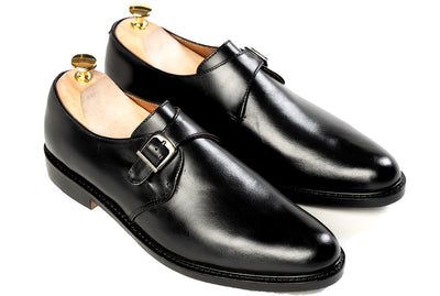 Grand Single Monkstrap - Black Noir - Marquina Shoemaker