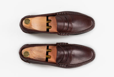 The Grand Penny Loafers - Oxblood Burgundy - Marquina Shoemaker