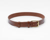 Chestnut Brown Leather Belt - Marquina Shoemaker