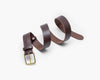 Oxblood Mahogany Leather Belt - Marquina Shoemaker