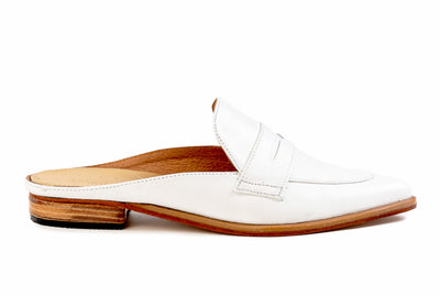 Posh Penny Loafer - Ivory White - Marquina Shoemaker