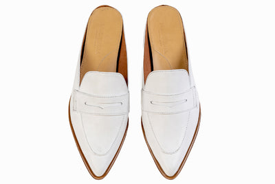 Posh Penny Loafer - Ivory White - Marquina Shoemaker